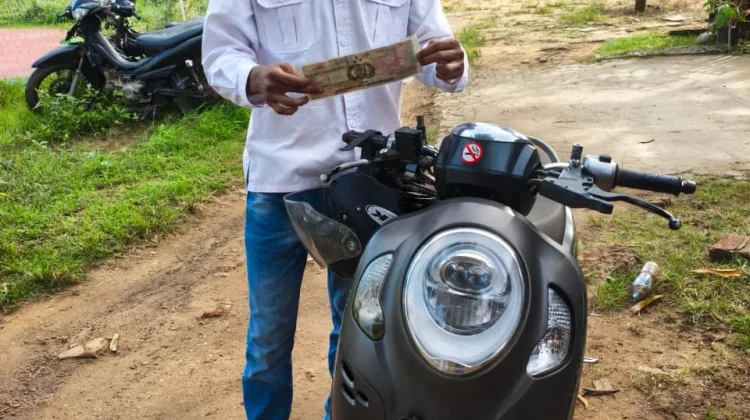 Gerak Cepat Sat Reskrim, Motor Hilang Ditemukan