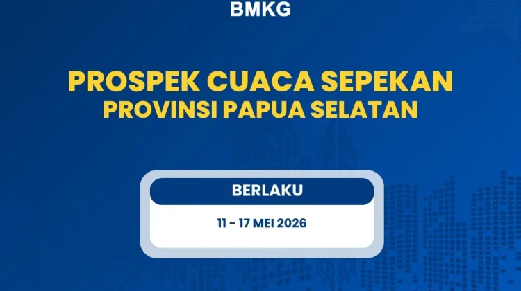 Terbaru, Prospek Cuaca Sepekan di Papua Selatan