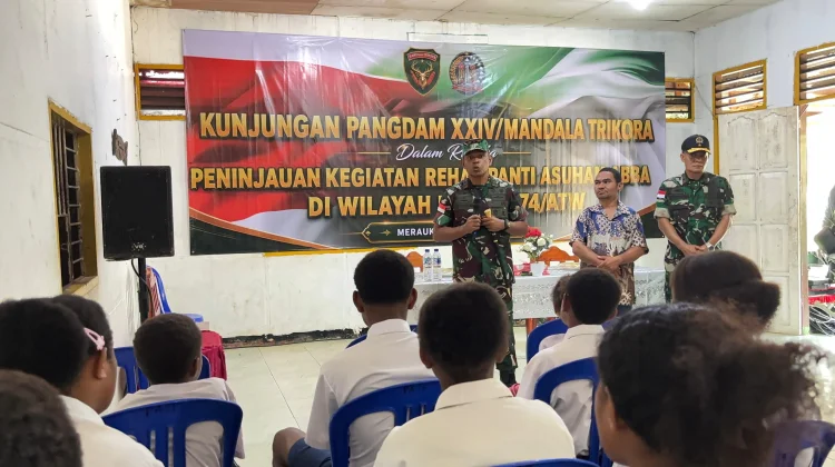 Pangdam XXIV/Mandala Trikora Tinjau Rehabilitasi Panti Asuhan Abba Merauke