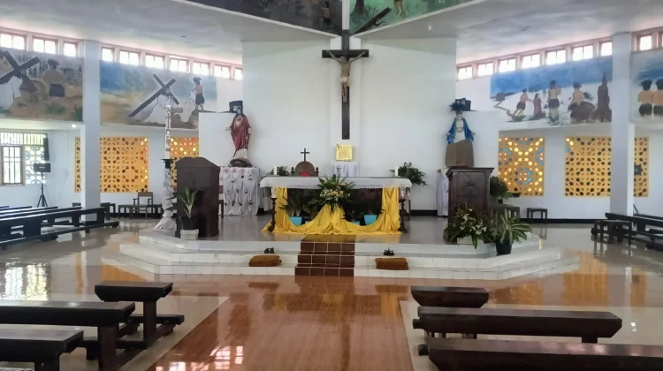 Perayaan Ekaristi Hari Raya Kenaikan Yesus Kristus di Kimaam Kabupaten Merauke