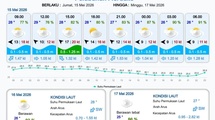 Cek Informasi Prakiraan Cuaca Pelabuhan Papua Selatan