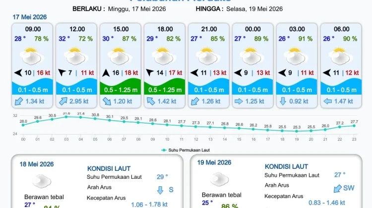 Cek Informasi Prakiraan Cuaca Pelabuhan Papua Selatan