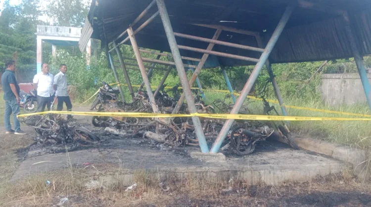 Polsek Tangani Pengerusakan Belasan Motor