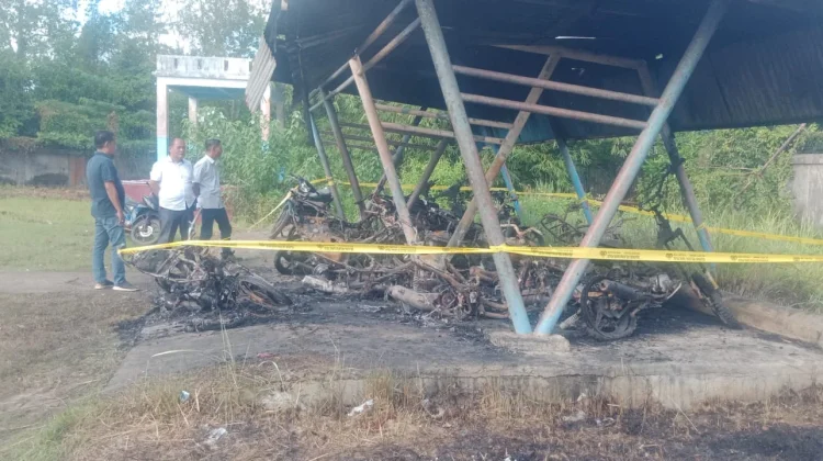 Polsek Tangani Pengerusakan Belasan Motor