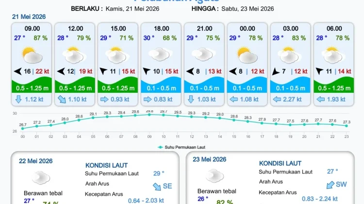 Referensi Informasi Prakiraan Cuaca Pelabuhan Papua Selatan