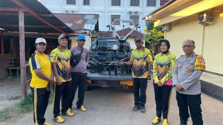 Kapolsek Kurik Berterima Kasih usai Terima Hand Traktor