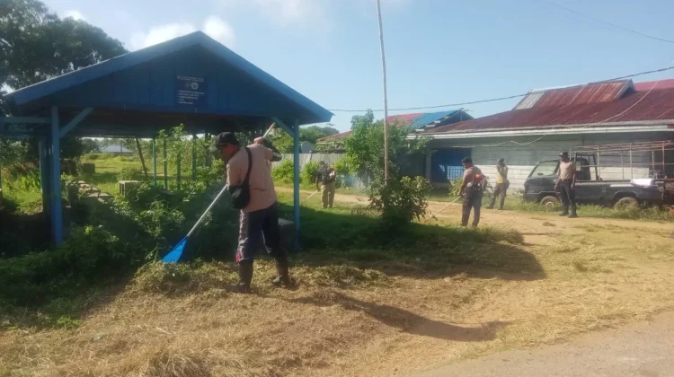 Polsek Okaba Gelar Bakti Sosial Sambut Bhayangkara