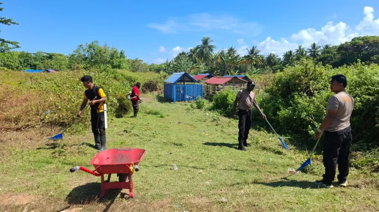Polsek Okaba Gelar Bakti Sosial Sambut Bhayangkara