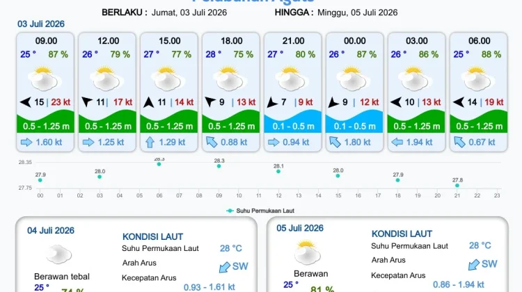 Terbaru Informasi Prakiraan Cuaca Pelabuhan Papua Selatan