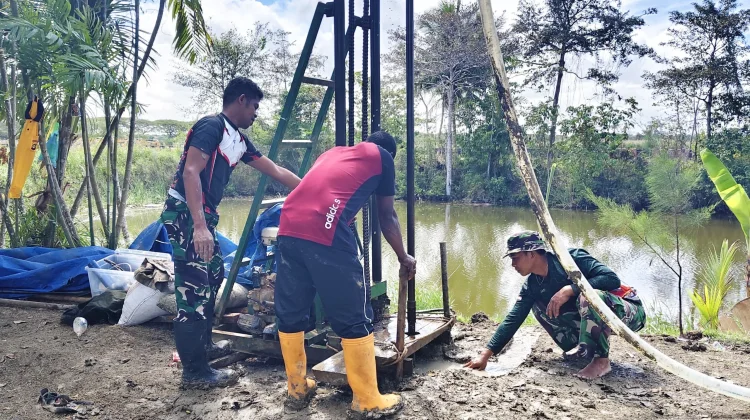 Kodim 1707/Merauke Hadirkan Air Bersih untuk Warga Serapuh