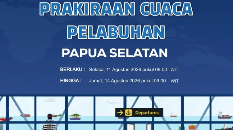 Cek Informasi Prakiraan Cuaca Pelabuhan Papua Selatan