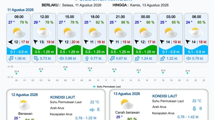 Cek Informasi Prakiraan Cuaca Pelabuhan Papua Selatan