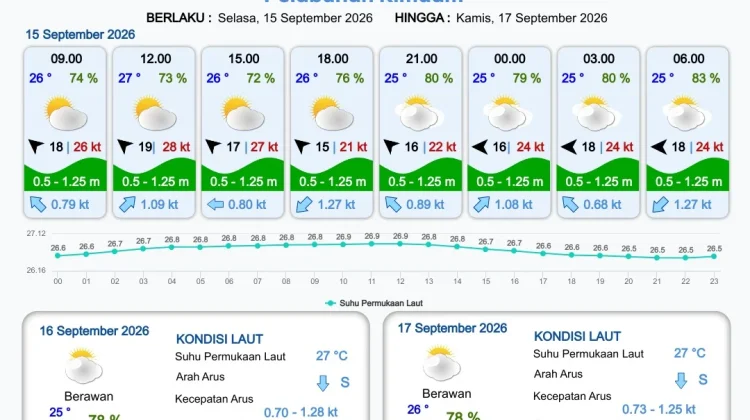 Cek Informasi Prakiraan Cuaca Pelabuhan Papua Selatan