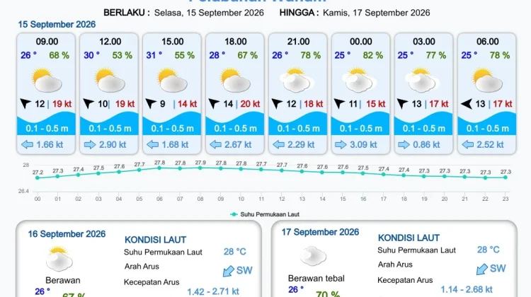 Cek Informasi Prakiraan Cuaca Pelabuhan Papua Selatan
