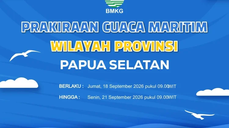 Prakiraan Cuaca Maritim Wilayah Provinsi Papua Selatan