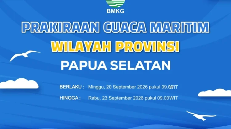 Prakiraan Cuaca Maritim Wilayah Provinsi Papua Selatan