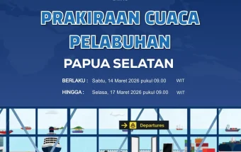 BMKG Merilis Informasi Prakiraan Cuaca Pelabuhan Papua Selatan
