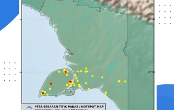 Update, Sebaran Titik Panas di Wilayah Papua Selatan