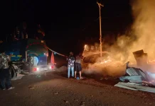 Kios Klontongan Hangus, Kerugian Capai Ratusan Juta