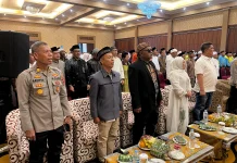 Polres Merauke Hadiri Halal Bi Halal Gubernur