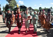 Pangdam XXIV/MT Frits Pelamonia Kunker ke Kodim 1707/Merauke