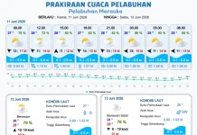 Terbaru, Prakiraan Cuaca Pelabuhan di Papsel