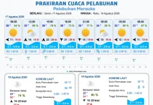 Update Informasi Prakiraan Cuaca Wilayah Pelabuhan Papua Selatan