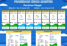 Prakiraan Cuaca Maritim Wilayah Provinsi Papua Selatan