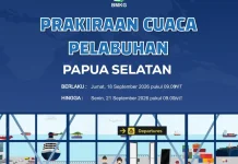 Update, Prakiraan Cuaca Pelabuhan Papua Selatan