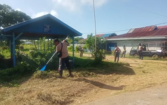 Polsek Okaba Gelar Bakti Sosial Sambut Bhayangkara
