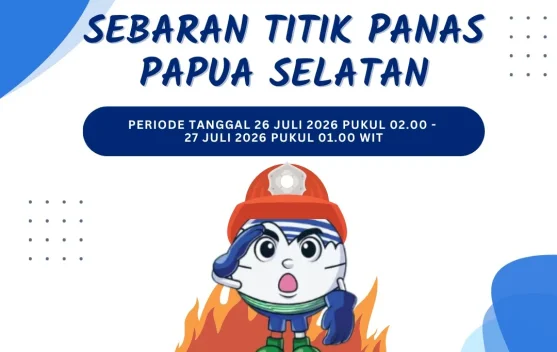 Berita Foto - Terbaru, Sebaran Titik Panas di Papua Selatan Capai 81…