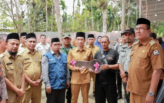 Peresmian Huntara korban terdampak bencana Hidrometeorologi di Aceh Barat