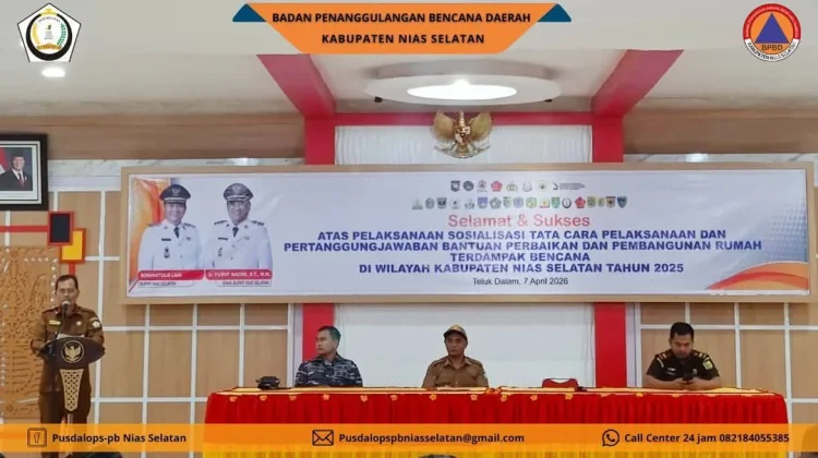 Sosialisasi Tata Cara Pertanggungjawaban Bantuan Rumah Terdampak Bencana