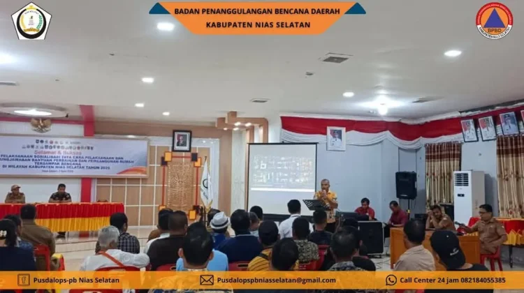 Sosialisasi Tata Cara Pertanggungjawaban Bantuan Rumah Terdampak Bencana