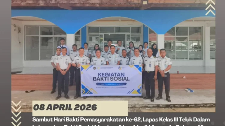 Sambut HBP 62, Lapas Telukdalam Bersihkan Masjid