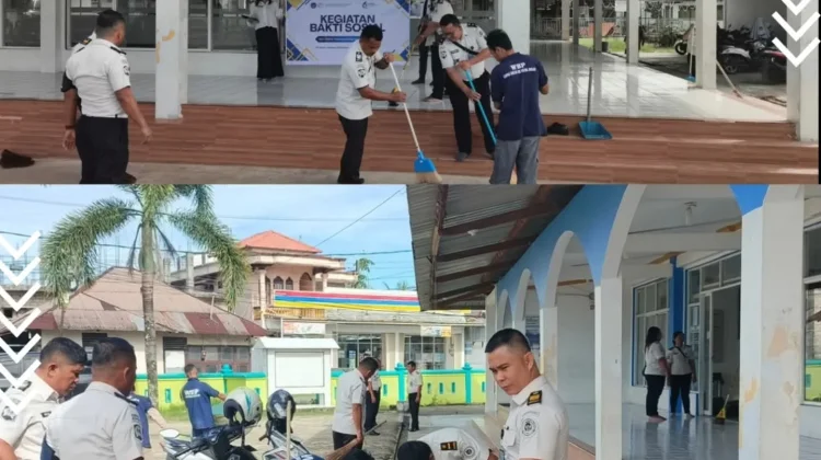 Sambut HBP 62, Lapas Telukdalam Bersihkan Masjid