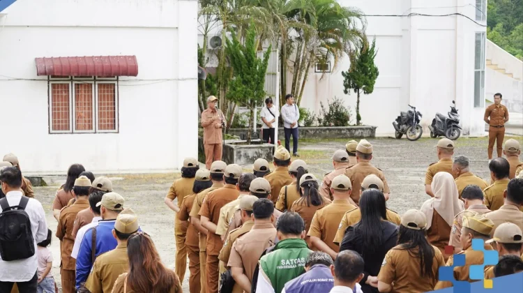 Sekda Nias Selatan Pimpin Apel jelang Purna Tugas
