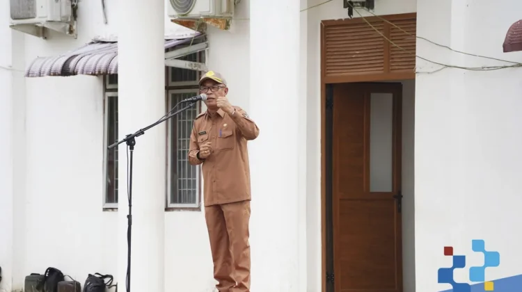 Sekda Nias Selatan Pimpin Apel jelang Purna Tugas