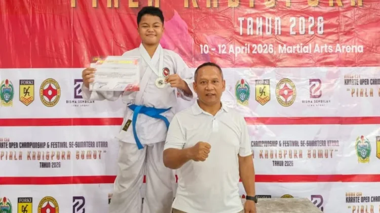 Bangganya Karateka Nisel Raih Juara di Piala Kadispora Sumut