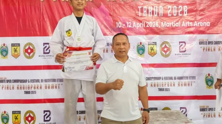 Bangganya Karateka Nisel Raih Juara di Piala Kadispora Sumut