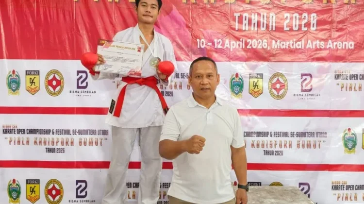 Bangganya Karateka Nisel Raih Juara di Piala Kadispora Sumut