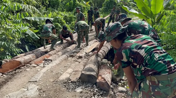 Karya Bakti TNI di Nisel Lanjut di Dua Lokasi Lainnya