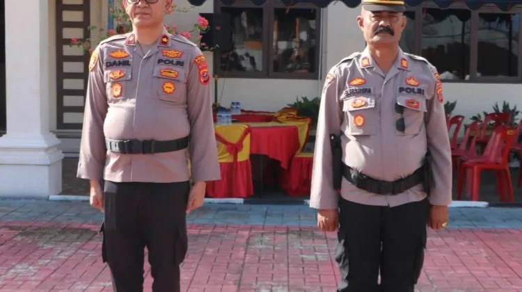 Kapolres Nias Selatan Pimpin Sertijab Kasat Binmas-Kabag SDM