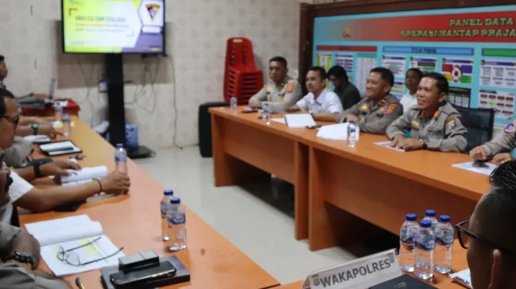 Wakapolres Nias Selatan Evaluasi Situasi Kamtibmas Triwulan Pertama
