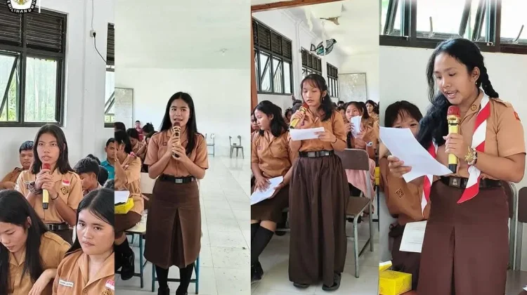 KPU Nisel Sosialisasi Pendidikan Pemilih Pemula di SMK Swasta Bhakti Luhur