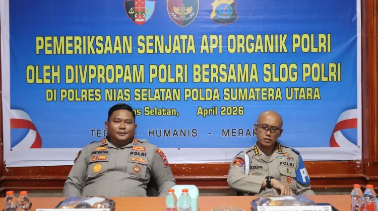 Divpropam Polri Periksa Senjata Api di Polres Nias Selatan