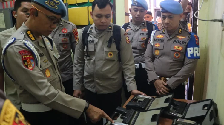 Divpropam Polri Periksa Senjata Api di Polres Nias Selatan