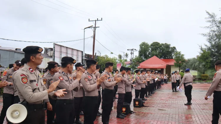 Polres Nias Selatan Gelar Sispam Mako Perkuat Kesiapsiagaan