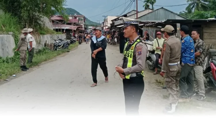 Polres Nias Selatan Amankan Relokasi Pedagang di Amandraya