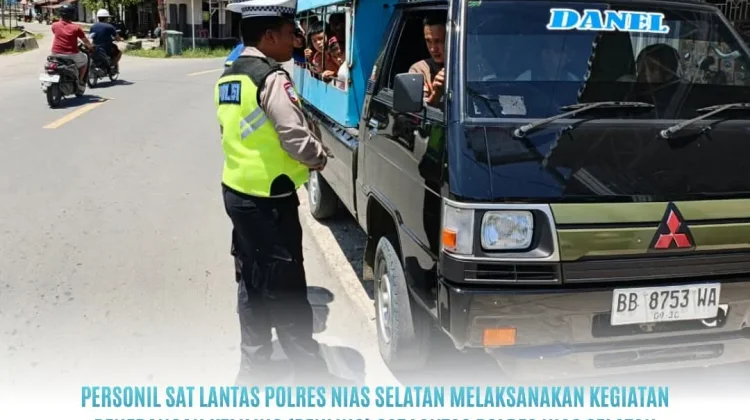 Sat Lantas Polres Nias Selatan Sosialisasi Tertib Lalu Lintas